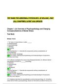 Test Bank &ndash; Abnormal Psychology &lpar;3rd Edition&comma; William J&period; Ray&rpar; &ndash; All Chapters &ndash; Latest 2025 Update