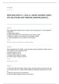HESI PN adult medical surgical EXAM A&plus; GRADE ASSURED COMPLETE SOLUTIONS AND VERIFIED ANSWERS