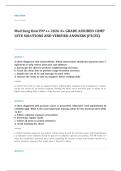 HESI PN adult medical surgical EXAM A&plus; GRADE ASSURED COMPLETE SOLUTIONS AND VERIFIED ANSWERS