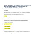HCCA - CHC EXAM STUDY PACK 2025 &ndash;ACTUAL EXAM &NewLine;QUESTIONS WITH 100&percnt; VERIFIED SOLUTIONS&NewLine;LATEST UPDATE 2025-2026 A&plus; GRADE