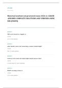 ATI RN maternal newborn proctored EXAM A&plus; GRADE ASSURED COMPLETE SOLUTIONS AND VERIFIED ANSWERS