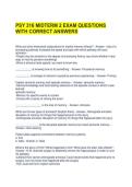 PSY 316 MIDTERM 2 EXAM QUESTIONS WITH CORRECT ANSWERS