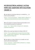 NCCER ELECTRICAL MODULE 2 ACTUAL&NewLine;PAPER 2026 QUESTIONS WITH SOLUTIONS&NewLine;GRADED A&plus;