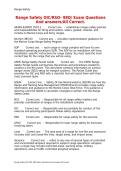 Range Safety OIC RSO- 98Q Exam Questions And answers All Correct&period;