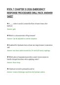IFSTA 7 CHAPTER 13 2026 EMERGENCY&NewLine;RESPONSE PROCEDURES DRILL PACK ANSWER&NewLine;SHEET