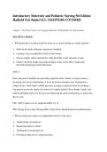 Test Bank for Introductory Maternity and Pediatric Nursing&comma; 5th Edition &lpar;Hatfield&rpar;