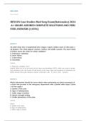 HESI case studies EXAM A&plus; GRADE ASSURED COMPLETE SOLUTIONS AND VERIFIED ANSWERS
