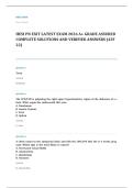 HESI PN comprehensive EXAM A&plus; GRADE ASSURED COMPLETE SOLUTIONS AND VERIFIED ANSWERS