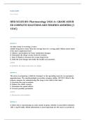 NCLEX RN pharmacology EXAM A&plus; GRADE ASSURED COMPLETE SOLUTIONS AND VERIFIED ANSWERS