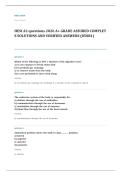HESI A2 entrance EXAM A&plus; GRADE ASSURED COMPLETE SOLUTIONS AND VERIFIED ANSWERS