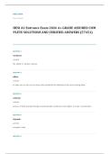HESI A2 entrance EXAM A&plus; GRADE ASSURED COMPLETE SOLUTIONS AND VERIFIED ANSWERS