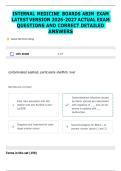 INTERNAL MEDICINE BOARDS ABIM EXAM LATEST VERSION 2026-2027 ACTUAL EXAM QUESTIONS AND CORRECT DETAILED ANSWERS