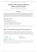 Certified Brain Injury Specialist &lpar;CBIS&rpar; Exam &vert; 2026&sol;2027 Certification Preparation &vert; Comprehensive Study Guide with Answers and Rationales