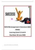 MAT3705 Assignment 2 solutions 2026