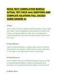 NCOA TESTS COMPILATION BUNDLE&NewLine;ACTUAL TEST PACK 2026 QUESTIONS AND&NewLine;COMPLETE SOLUTIONS FULL SUCCESS&NewLine;GUIDE GRADED A&plus;