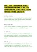 NCOA TESTS COMPILATION BUNDLE&NewLine;COMPREHENSIVE EXAM PAPER 2026&NewLine;QUESTIONS AND COMPLETE SOLUTIONS&NewLine;VERIFIED SUCCESS GRADED A&plus;