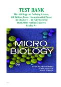 TEST BANK Microbiology&colon; An Evolving Science&comma; 6th Edition&comma; Foster&comma; Slonczewski & Zinser &vert; Complete Guide Chapters 1-28 &vert; Graded A&plus;