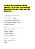 NCOA TESTS COMPILATION BUNDLE&NewLine;PRACTICE TEST SET 2026 QUESTIONS AND&NewLine;COMPLETE SOLUTIONS EXPERT VERIFIED&NewLine;GRADED A&plus;