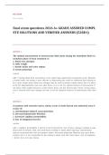 ABLS advanced burn life support EXAM A&plus; GRADE ASSURED COMPLETE SOLUTIONS AND VERIFIED ANSWERS