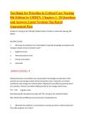 Test Bank for Priorities in Critical Care Nursing 8th Edition by URDEN&comma; Chapters 1- 20 Questions and Answers Latest Versions Top Rated Guaranteed Pass