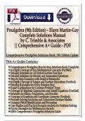 Prealgebra &lpar;9th Edition&rpar; &ndash; Elayn Martin-Gay &ndash; Complete Solutions Manual by C&period; Trimble & Associates &vert;&vert; Complete A&plus; Guide