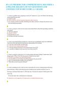 RN ATI PREDIDICTOR COMPREHENSIVE 2026 FORM A &NewLine;&lpar;UPDATED 2026-2027&rpar; 150 NGN QUESTIONS AND &NewLine;ANSWERS TOP SCORE GUIDE &lpar;A&plus; GRADE&rpar; 