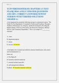 TCFP FIREFIGHTER I&sol;II CHAPTERS 1-5 TEST EXAM&vert;&vert; 2026 LATELY UPDATED QUESTIONS AND 100&percnt; CORRECT ANSWERS&vert;&vert; NEWEST VERSION WITH VERIFIED SOLUTIONS GRADED A&plus;
