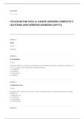 CPA EXAM A&plus; GRADE ASSURED COMPLETE SOLUTIONS AND VERIFIED ANSWERS