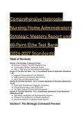 Nebraska Nursing Home Administrator &lpar;NHA&rpar; 2026&sol;2027 Elite Test Bank&colon; 60-Point Strategic Mastery Report