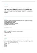 CNA written EXAM A&plus; GRADE ASSURED COMPLETE SOLUTIONS AND VERIFIED ANSWERS