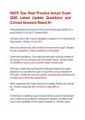 NATE Gas Heat Practice Actual Exam &NewLine;2026 Latest Update Questions and &NewLine;Correct Answers Rated A&plus; 