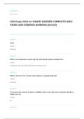 CNA written EXAM A&plus; GRADE ASSURED COMPLETE SOLUTIONS AND VERIFIED ANSWERS