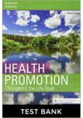 Health Promotion Throughout the Life Span &lpar;8th Edition&rpar; by Carole Lium Edelman &ndash; Complete Test Bank with Multiple Choice Questions&comma; Rationales&comma; and Nursing Practice Applications