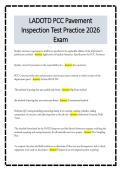 LADOTD PCC Pavement&NewLine;Inspection Test Practice 2026&NewLine;Exam 