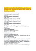 Music Appreciation Exam &num;2 Middle Ages&comma; Renaissance and Baroque Period Questions and Answers Latest Versions Top Rated Guaranteed Pass 