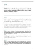 ATI targeted medical surgical respiratory EXAM A&plus; GRADE ASSURED COMPLETE SOLUTIONS AND VERIFIED ANSWERS