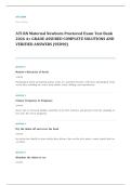 ATI RN maternal newborn proctored EXAM A&plus; GRADE ASSURED COMPLETE SOLUTIONS AND VERIFIED ANSWERS