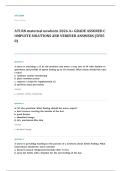 ATI RN maternal newborn proctored EXAM A&plus; GRADE ASSURED COMPLETE SOLUTIONS AND VERIFIED ANSWERS