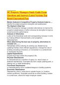 DC Property Managers Study Guide Exam Questions and Answers Latest Versions Top Rated Guaranteed Pass 