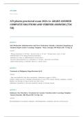 ATI RN pharmacology proctored EXAM A&plus; GRADE ASSURED COMPLETE SOLUTIONS AND VERIFIED ANSWERS
