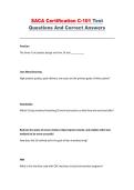 SACA C-101 Certification &ndash; Manufacturing & Safety Exam Q&A