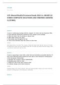 ATI PN mental health proctored EXAM A&plus; GRADE ASSURED COMPLETE SOLUTIONS AND VERIFIED ANSWERS
