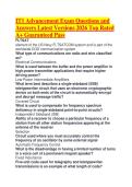 IT1 Advancement Exam Questions and Answers Latest Versions 2026 Top Rated A&plus; Guaranteed Pass