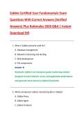 Zabbix Certified User Fundamentals Exam &NewLine;Questions With Correct Answers &lpar;Verified &NewLine;Answers&rpar; Plus Rationales 2026 Q&A &vert; Instant &NewLine;Download Pdf 
