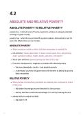 4&period;2 Poverty and Inequality A level Economics Edexcel