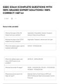 GSEC EXAM &vert;COMPLETE QUESTIONS WITH 100&percnt; GRADED EXPERT SOLUTIONS &vert; 100&percnt; CORRECT &vert; GET A&plus;