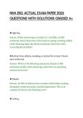 NHA EKG ACTUAL EXAM PAPER 2026&NewLine;QUESTIONS WITH SOLUTIONS GRADED A&plus;