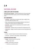 2&period;4 National Income A level Edexcel Economics