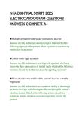 NHA EKG FINAL SCRIPT 2026&NewLine;ELECTROCARDIOGRAM QUESTIONS&NewLine;ANSWERS COMPLETE A&plus;