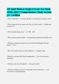 ATI Medical Surgical Exam Bundle with Complete Solutions